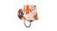 Greeley Multicolor Fabric Wall Light (Multicolor) by Urban Ladder - Design 1 Side View - 609671
