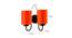 Dodge Orange Fabric Wall Light (Orange) by Urban Ladder - Design 1 Dimension - 609695