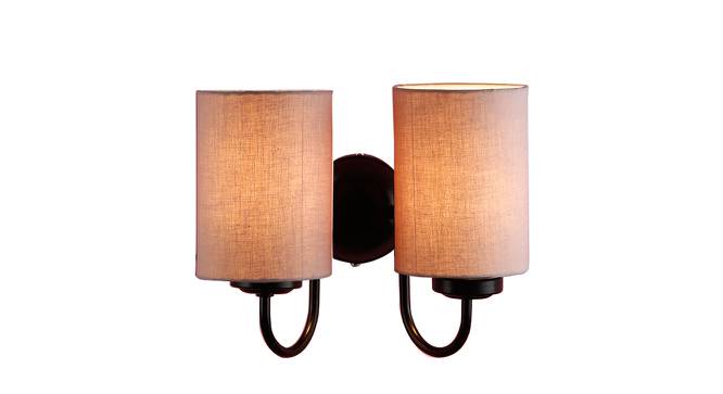 Buddy Grey Fabric Wall Light (Grey) by Urban Ladder - Front View Design 1 - 609751