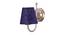 Haely Blue Natural Fiber Wall Light (Blue) by Urban Ladder - Front View Design 1 - 609767