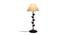 Enoch Off White Fabric Shade Table Lamp with Black  Iron  Base (Off White) by Urban Ladder - Front View Design 1 - 609790