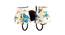 Terrye Multicolor Fabric Wall Light (Multicolor) by Urban Ladder - Design 1 Side View - 609808