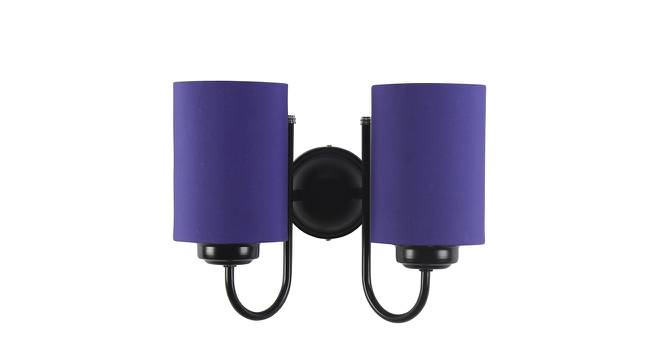 Wallace Blue Fabric Wall Light (Blue) by Urban Ladder - Front View Design 1 - 609819