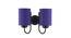 Wallace Blue Fabric Wall Light (Blue) by Urban Ladder - Front View Design 1 - 609819