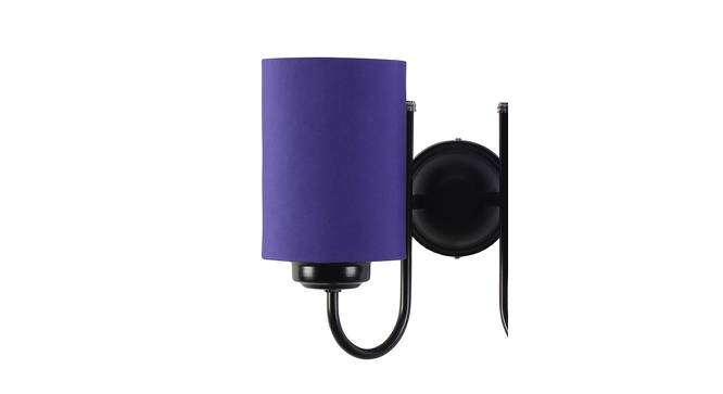 Wallace Blue Fabric Wall Light (Blue) by Urban Ladder - Design 1 Side View - 609879