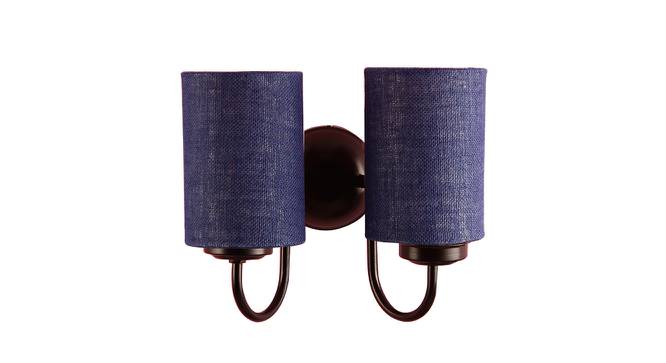 Sharman Blue Natural Fiber Wall Light (Blue) by Urban Ladder - Design 1 Side View - 609881