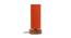 Flint Orange Fabric Shade Table Lamp with Natural  Wooden Base (Orange) by Urban Ladder - Front View Design 1 - 609897