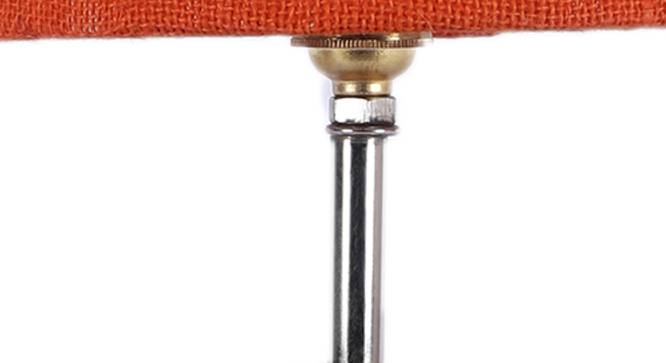 Grace Orange Natural Fiber Shade Table Lamp with Natural  Wooden Base (Orange) by Urban Ladder - Design 1 Side View - 609952