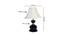 Aron Off White Fabric Shade Table Lamp with Black  Iron  Base (Off White) by Urban Ladder - Design 1 Dimension - 609959