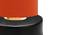Cason Orange Fabric Shade Table Lamp with Black  Iron  Base (Orange) by Urban Ladder - Design 1 Side View - 610064