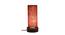 Zaid Maroon Natural Fiber Shade Table Lamp with Black  Iron  Base (Maroon) by Urban Ladder - Front View Design 1 - 610095
