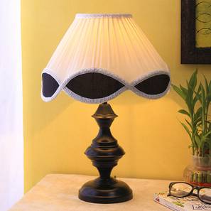 Newland Multicolor Fabric Shade Table Lamp with Black Iron Base-image-30