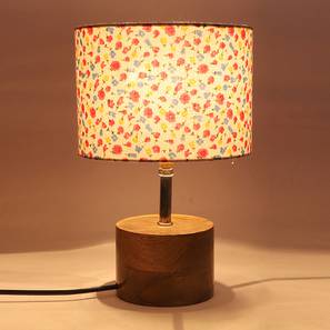 Fairbanks Multicolor Fabric Shade Table Lamp with Natural Wooden Base-image-29