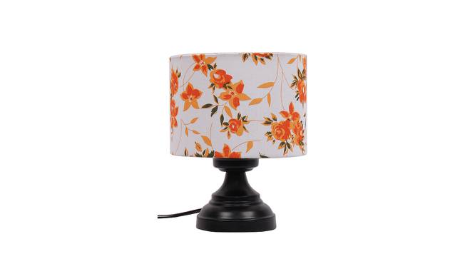 Harlen Multicolor Fabric Shade Table Lamp with Black  Iron  Base (Multicolor) by Urban Ladder - Front View Design 1 - 610184