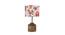 Erica Multicolor Fabric Shade Table Lamp with Natural  Wooden Base (Multicolor) by Urban Ladder - Front View Design 1 - 610216