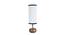 Nadine Multicolor Fabric Shade Table Lamp with Natural  Wooden Base (Multicolor) by Urban Ladder - Front View Design 1 - 610230