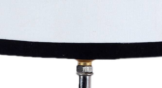Ewald Multicolor Fabric Shade Table Lamp with Natural  Wooden Base (Multicolor) by Urban Ladder - Design 1 Side View - 610255