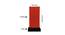 Tony Orange Fabric Shade Table Lamp with Black  Iron  Base (Orange) by Urban Ladder - Design 1 Dimension - 610262