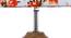 Katherine Multicolor Fabric Shade Table Lamp with Natural  Wooden Base (Multicolor) by Urban Ladder - Design 1 Side View - 610267
