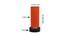 Cason Orange Fabric Shade Table Lamp with Black  Iron  Base (Orange) by Urban Ladder - Design 1 Dimension - 610268