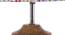 Laura Multicolor Fabric Shade Table Lamp with Natural  Wooden Base (Multicolor) by Urban Ladder - Design 1 Side View - 610269