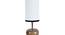 Nadine Multicolor Fabric Shade Table Lamp with Natural  Wooden Base (Multicolor) by Urban Ladder - Design 1 Side View - 610271