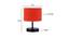 Willa Orange Fabric Shade Table Lamp with Black  Iron  Base (Orange) by Urban Ladder - Design 1 Dimension - 610304