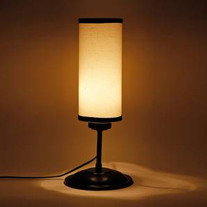 Alfred Multicolor Fabric Shade Table Lamp with Black Iron Base-image-10