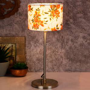 Gerald Multicolor Fabric Shade Table Lamp with Steel Steel Base-image-48
