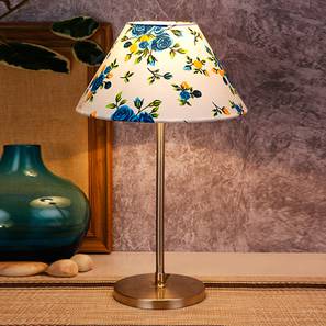 Abner Multicolor Fabric Shade Table Lamp with Steel Steel Base-image-46