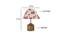 Katherine Multicolor Fabric Shade Table Lamp with Natural  Wooden Base (Multicolor) by Urban Ladder - Design 1 Dimension - 610390