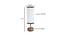 Nadine Multicolor Fabric Shade Table Lamp with Natural  Wooden Base (Multicolor) by Urban Ladder - Design 1 Dimension - 610394