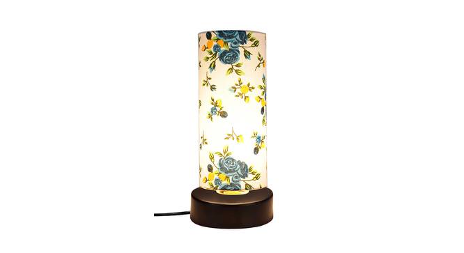 Nelson Multicolor Fabric Shade Table Lamp with Black  Iron  Base (Multicolor) by Urban Ladder - Front View Design 1 - 610529