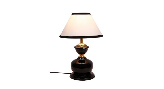 Houston Multicolor Fabric Shade Table Lamp with Black  Iron  Base (Multicolor) by Urban Ladder - Front View Design 1 - 610535