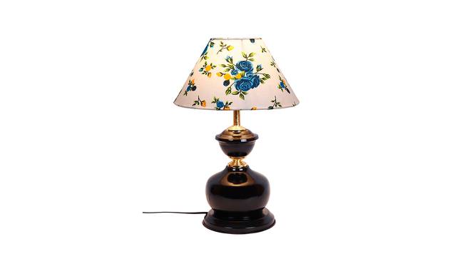 Joziah Multicolor Fabric Shade Table Lamp with Black  Iron  Base (Multicolor) by Urban Ladder - Front View Design 1 - 610536