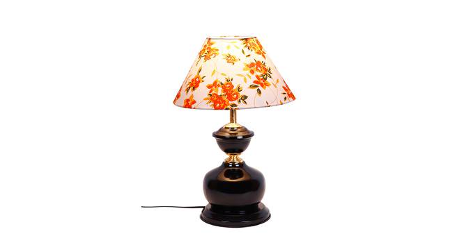 Leighton Multicolor Fabric Shade Table Lamp with Black  Iron  Base (Multicolor) by Urban Ladder - Front View Design 1 - 610537