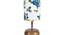 Susan Multicolor Fabric Shade Table Lamp with Natural  Wooden Base (Multicolor) by Urban Ladder - Design 1 Side View - 610570