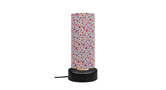 Titan Multicolor Fabric Shade Table Lamp with Black  Iron  Base (Multicolor) by Urban Ladder - Design 1 Side View - 610584