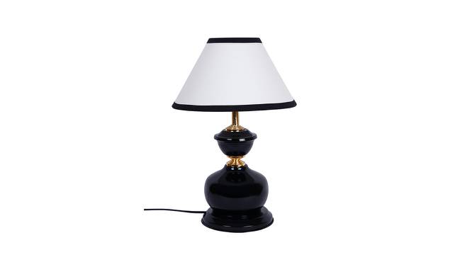 Houston Multicolor Fabric Shade Table Lamp with Black  Iron  Base (Multicolor) by Urban Ladder - Design 1 Side View - 610586