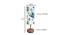 Susan Multicolor Fabric Shade Table Lamp with Natural  Wooden Base (Multicolor) by Urban Ladder - Design 1 Dimension - 610661