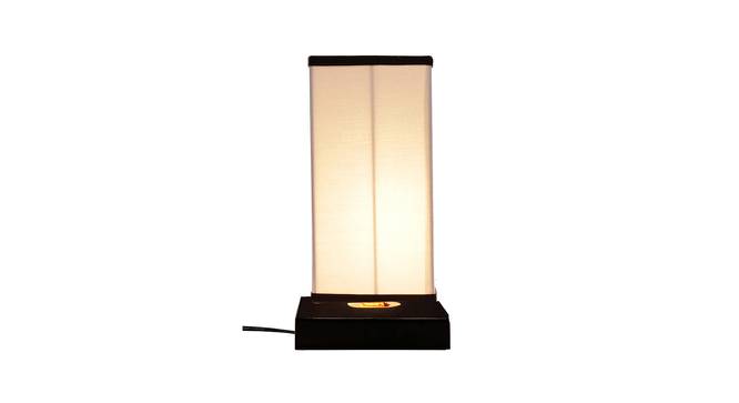 Uriah Multicolor Fabric Shade Table Lamp with Black  Iron  Base (Multicolor) by Urban Ladder - Front View Design 1 - 610673