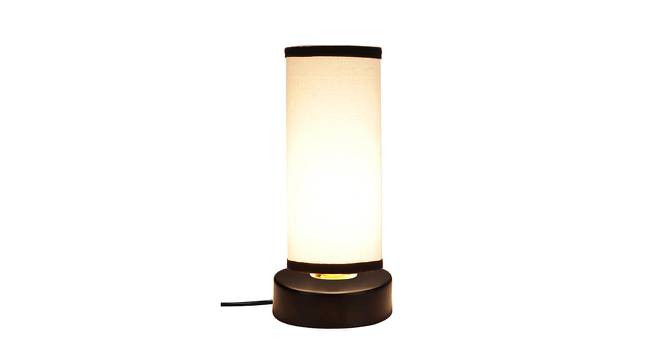 Dakari Multicolor Fabric Shade Table Lamp with Black  Iron  Base (Multicolor) by Urban Ladder - Front View Design 1 - 610680