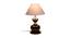 Joe Grey Fabric Shade Table Lamp with Black  Iron  Base (Grey) by Urban Ladder - Front View Design 1 - 610794