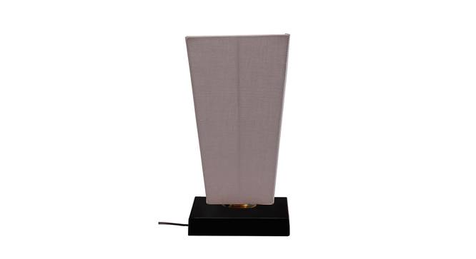 Otis Grey Fabric Shade Table Lamp with Black  Iron  Base (Grey) by Urban Ladder - Design 1 Side View - 610817