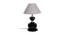 Joe Grey Fabric Shade Table Lamp with Black  Iron  Base (Grey) by Urban Ladder - Design 1 Side View - 610821
