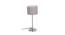 Canaan Grey Fabric Shade Table Lamp with Steel  Steel  Base (Grey) by Urban Ladder - Design 1 Side View - 610841
