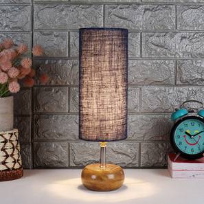 Penelope Blue Natural Fiber Shade Table Lamp with Natural Wooden Base-image-38