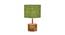 Halstead Green Natural Fiber Shade Table Lamp with Natural  Wooden Base (Green) by Urban Ladder - Front View Design 1 - 610871