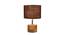Loyall Brown Natural Fiber Shade Table Lamp with Natural  Wooden Base (Brown) by Urban Ladder - Front View Design 1 - 610872
