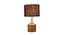 Gertrude Brown Natural Fiber Shade Table Lamp with Natural  Wooden Base (Brown) by Urban Ladder - Front View Design 1 - 610876
